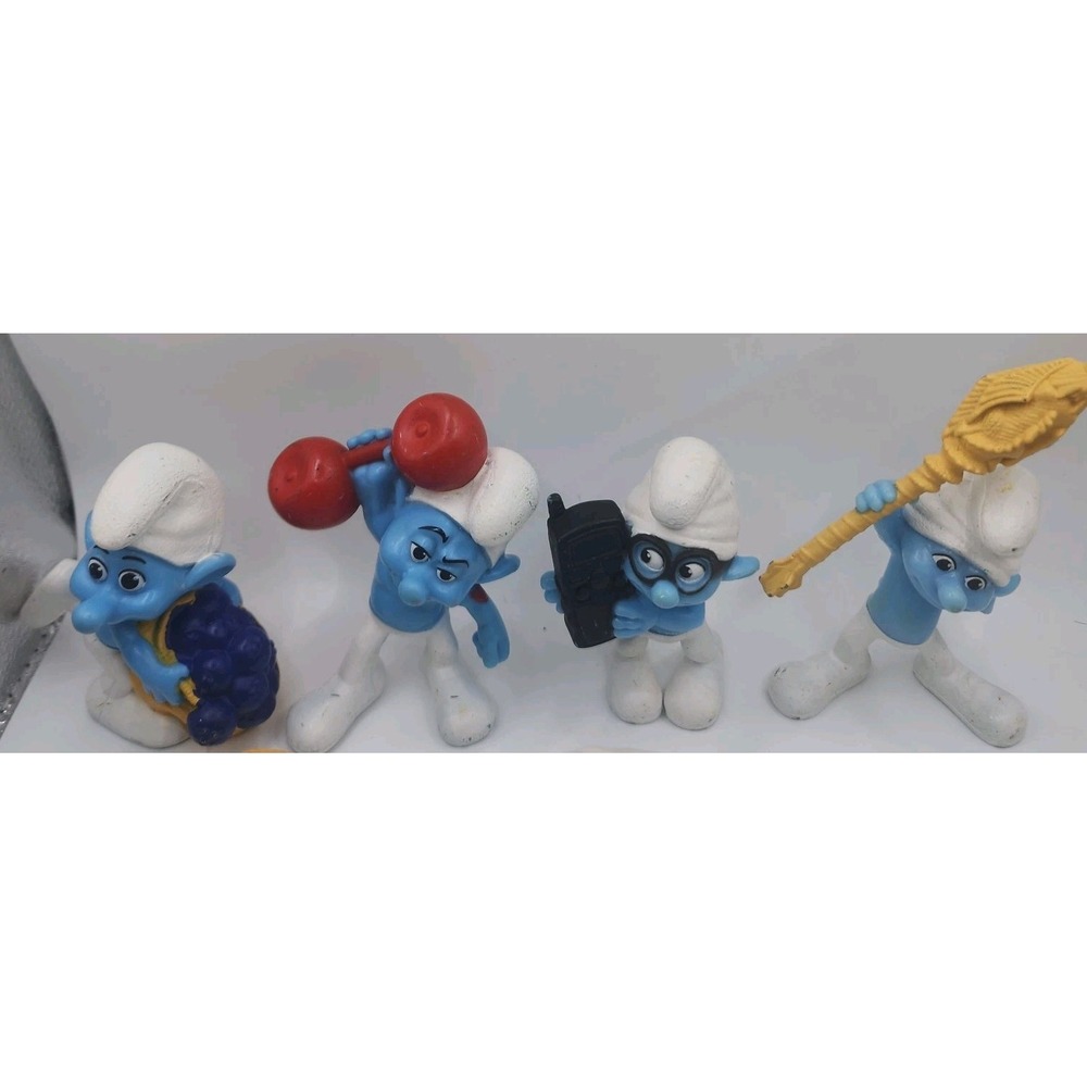 Smurfs Figures Lot of 9 McDonalds Happy Meal Toys 2011 3" PVC Cake Toppers ~Read - Picture 2 of 16